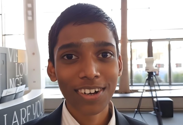 Chess grandmaster Rameshbabu Praggnanandhaa beats world number one Champion