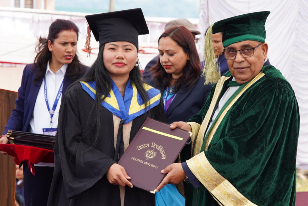 पोखरा विश्वविद्यालयका ११ हजार २ सय ६८ विद्यार्थी दिक्षित