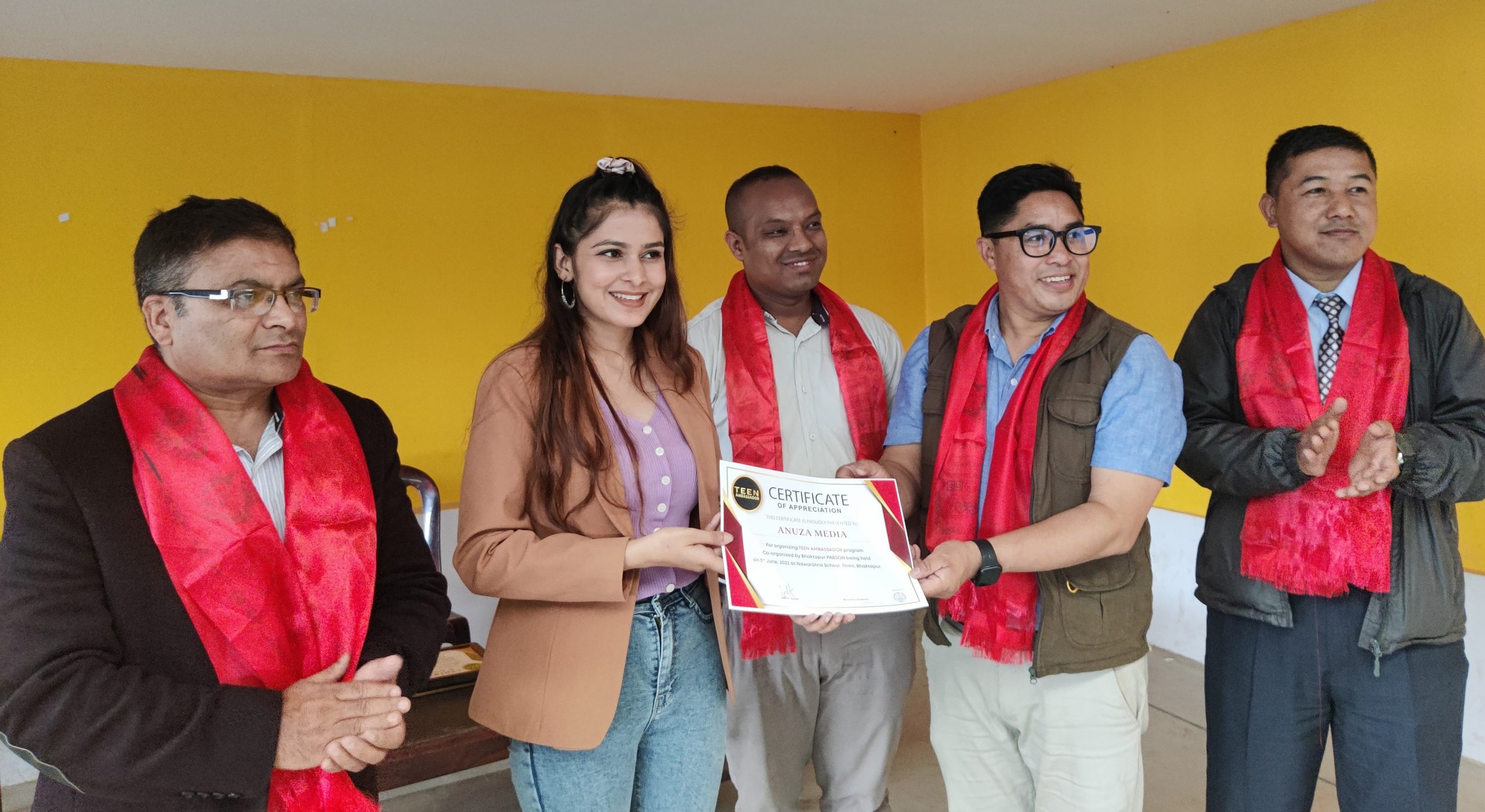 भक्तपुर प्याब्सनद्वारा आयोजित ‘टीन अम्बासडर’ कार्यक्रम सम्पन्न